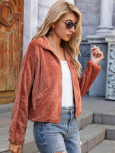 Zip-Up Collared Jacket with Pockets