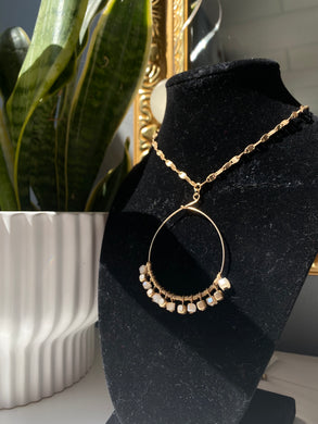 Gold Circle & Square Necklace