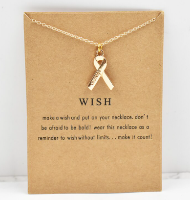 Support Ribbon Necklace